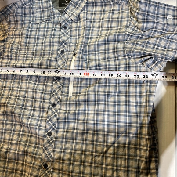 Solaris Men's Long-Sleeve Plaid Blue Gray Shirt XL - Picture 4 of 7